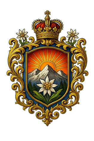 暁光に咲く白銀花 紋章