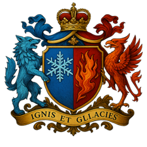 氷晶と焔の交差 紋章